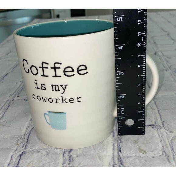 “Coffee is my coworker” 20 oz. Graphic Ceramic Coffee Mug. LNWOT - Picture 9 of 9
